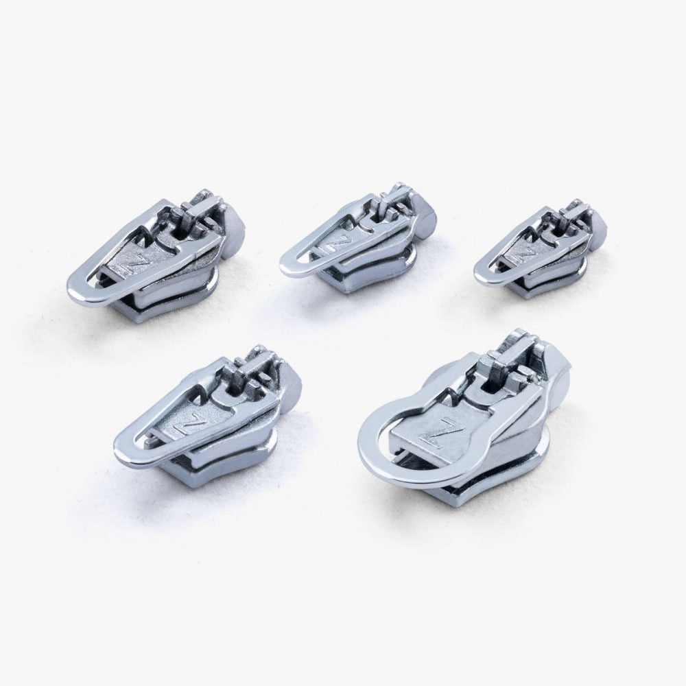 ZlideOn - Multipack Smal Lynlås (5 stk) // Sølv fra ZlideOn - billede nr. 1 hos GrejFreak.dk