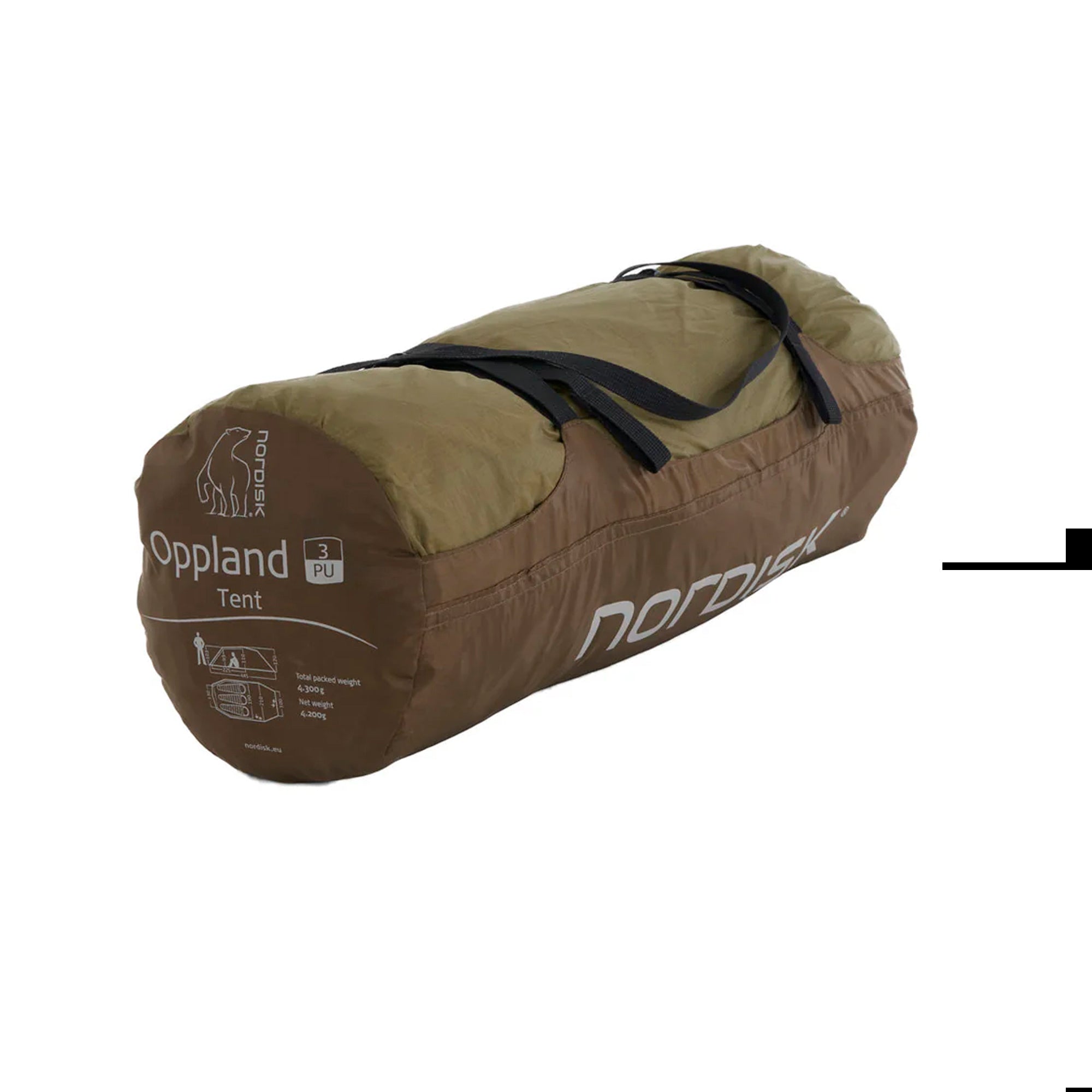 Nordisk - Oppland 3 PU (3.0) Telt // Dark Olive Green fra Nordisk - billede nr. 13 hos GrejFreak.dk