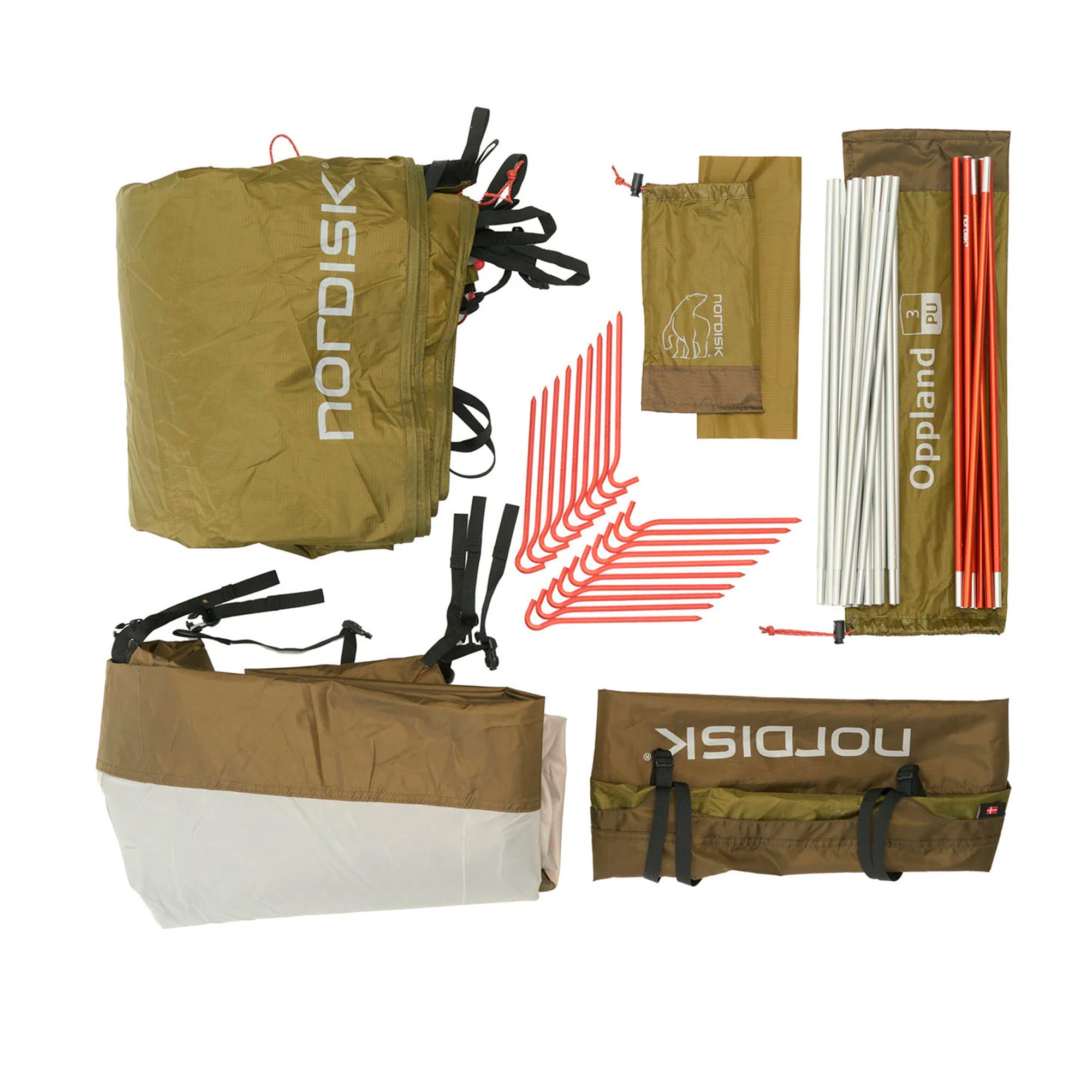 Nordisk - Oppland 3 PU (3.0) Telt // Dark Olive Green fra Nordisk - billede nr. 14 hos GrejFreak.dk