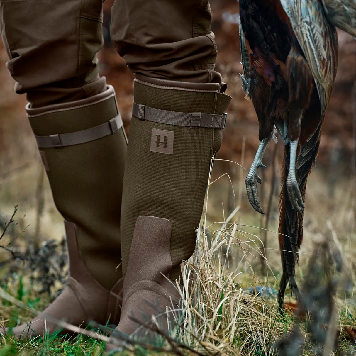 Härkila - Forester Textile Gummistøvle // Willow Green/Deep Brown fra Härkila - billede nr. 6 hos GrejFreak.dk