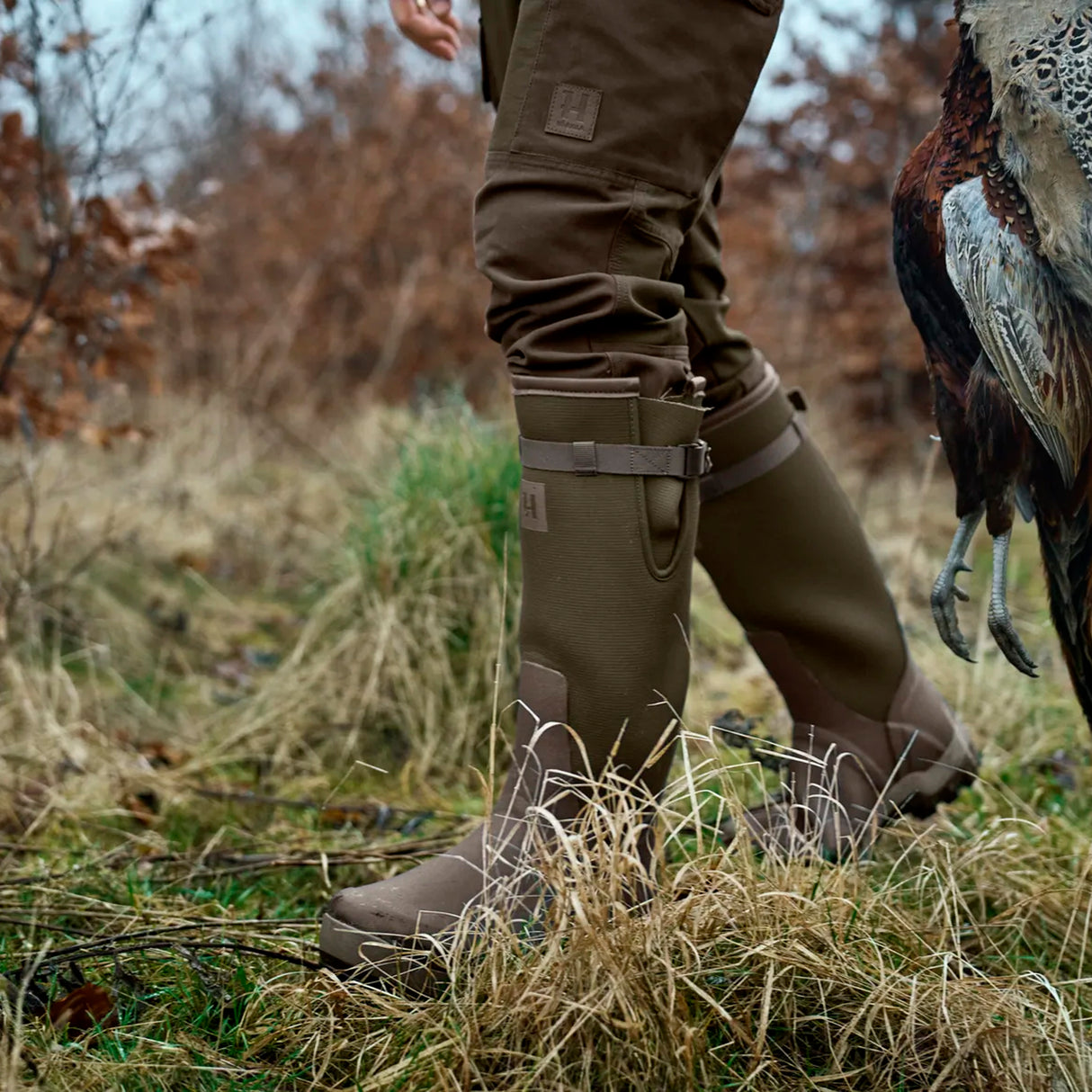 Härkila - Forester Textile Gummistøvle // Willow Green/Deep Brown fra Härkila - billede nr. 8 hos GrejFreak.dk