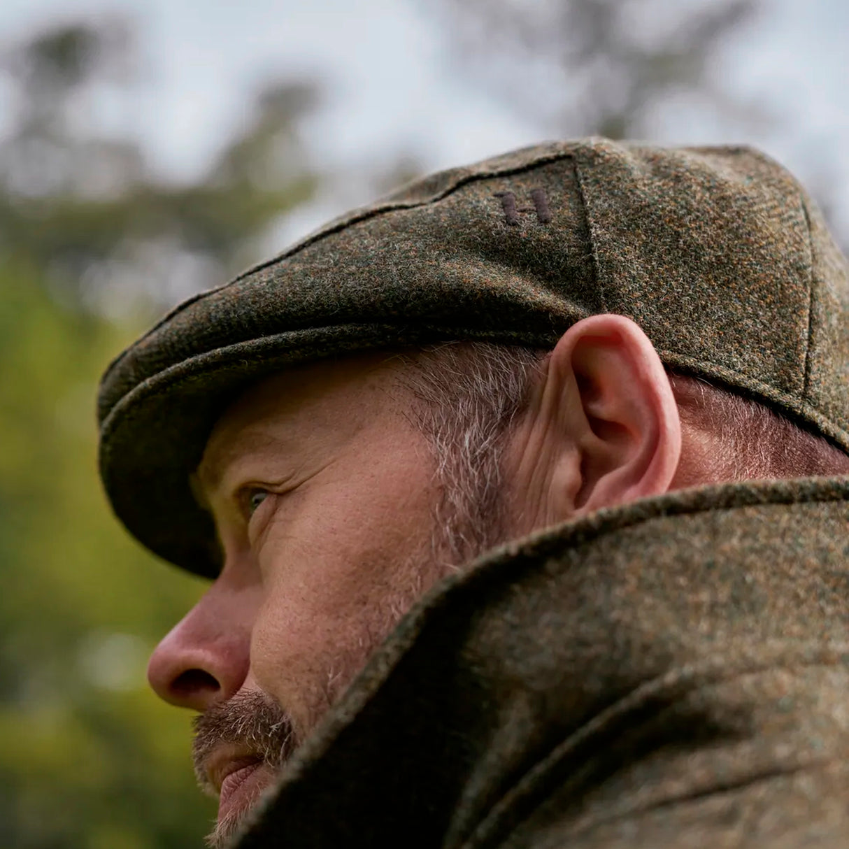Härkila - Kenmore Cl. Flat Cap // Forest Green/Herringbone fra Härkila - billede nr. 3 hos GrejFreak.dk