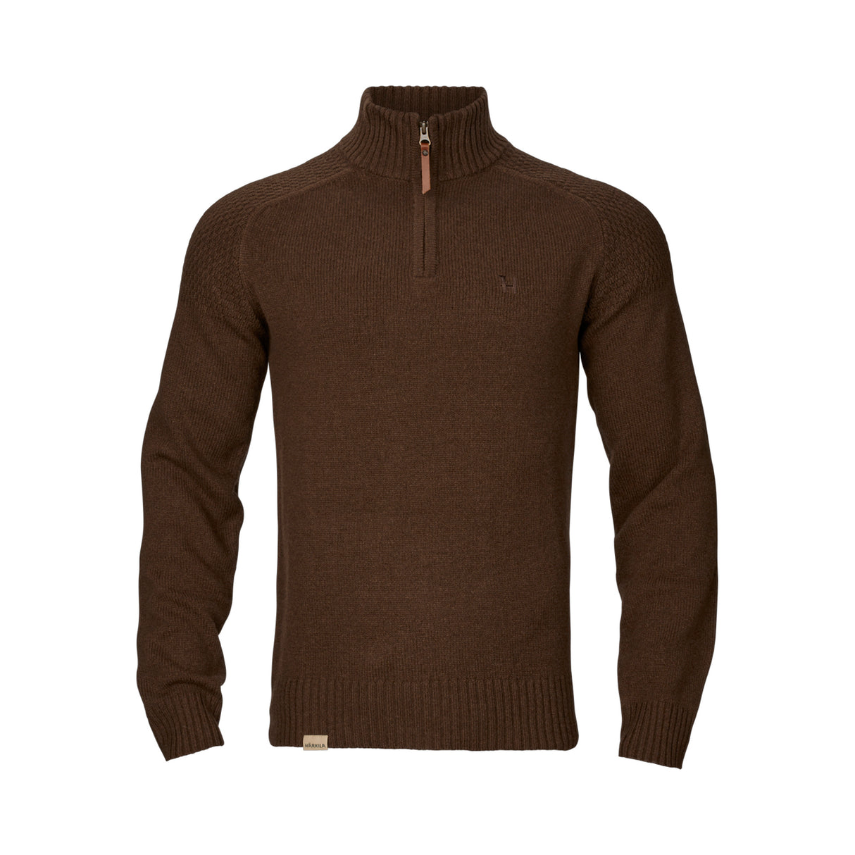 Härkila - Vincent Merino Half Zip Pullover // Demitasse Brown fra Härkila - billede nr. 1 hos GrejFreak.dk