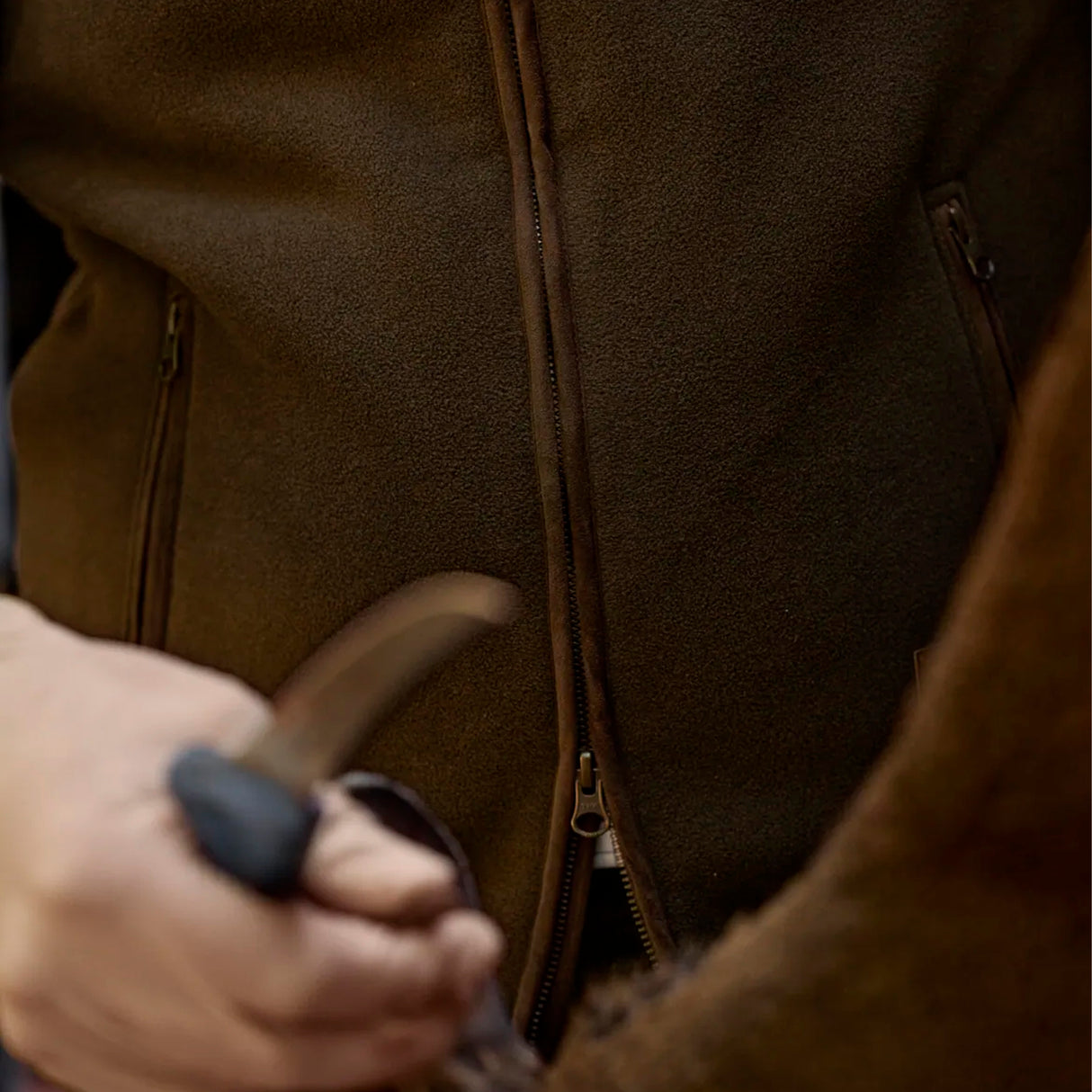 Härkila - Sandhem Sherpa Fleecevest // Willow Green fra Härkila - billede nr. 7 hos GrejFreak.dk