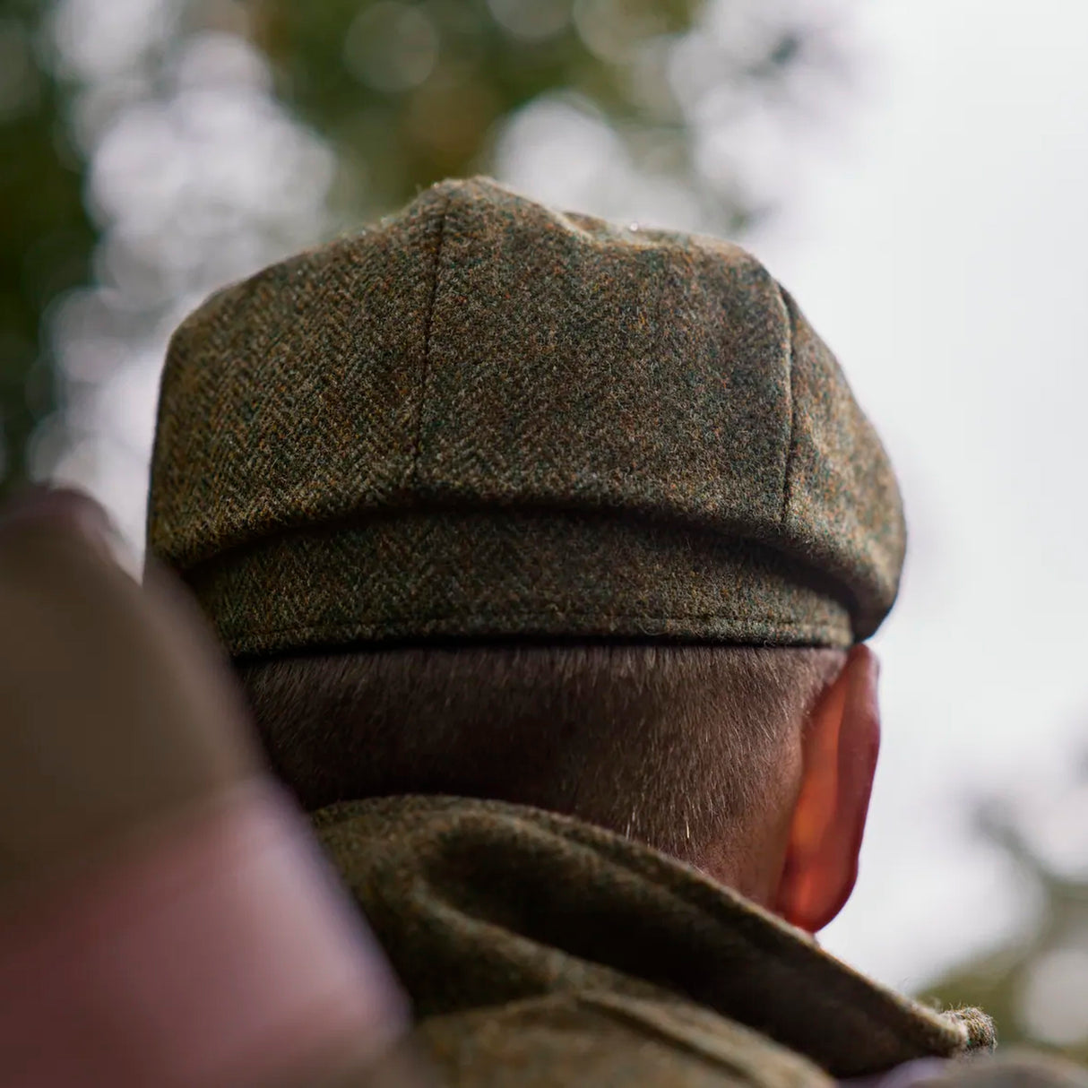 Härkila - Kenmore Cl. Baker Boy Cap // Forest Green/Herringbone fra Härkila - billede nr. 3 hos GrejFreak.dk