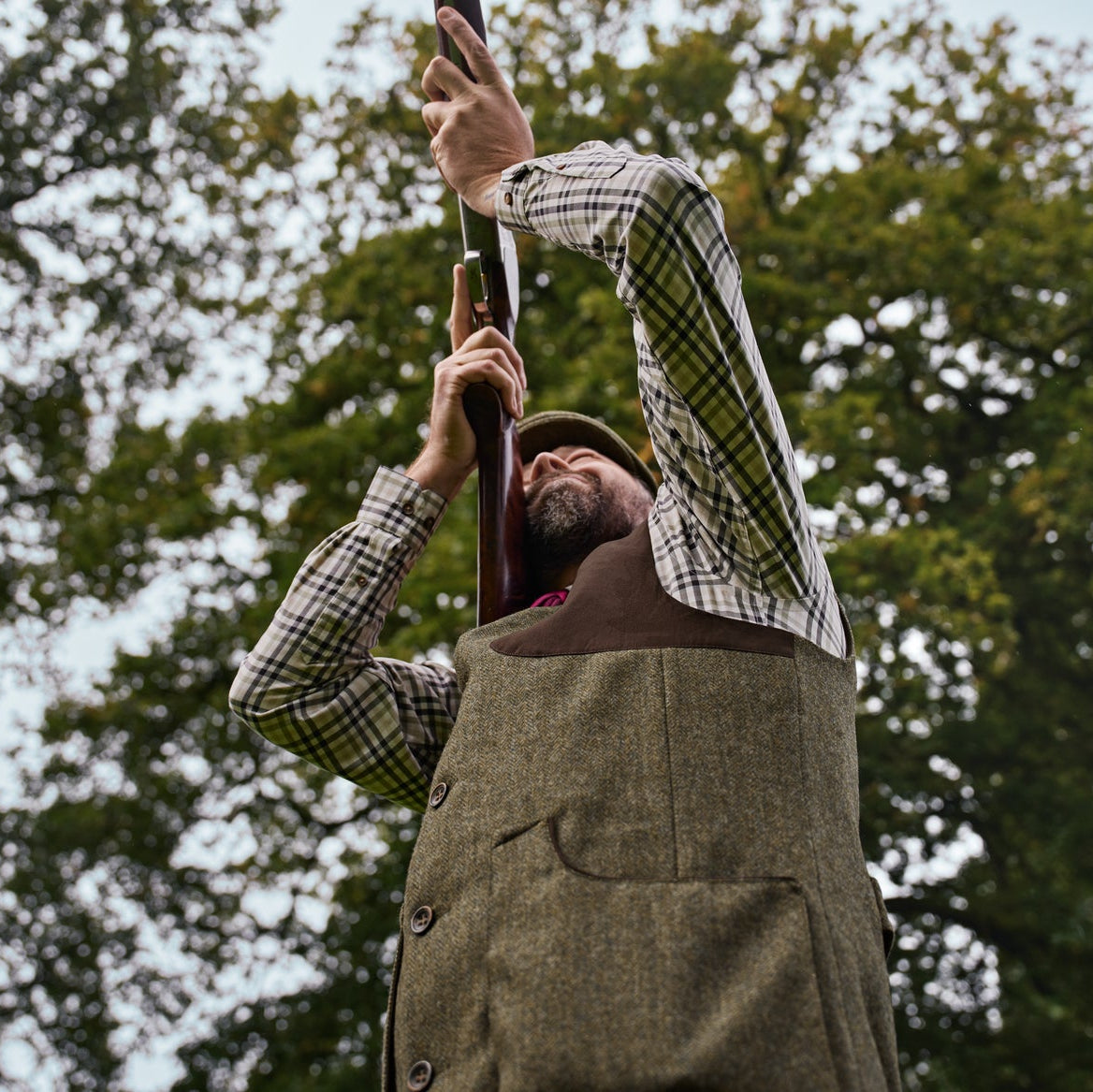 Härkila - Kenmore Skydevest // Forest Green / Herringbone fra Härkila - billede nr. 7 hos GrejFreak.dk