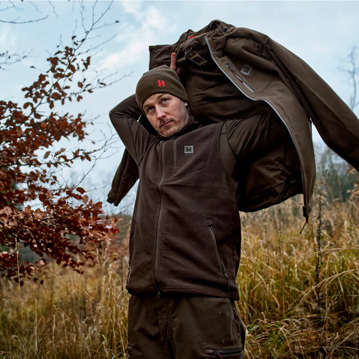 Härkila - Aspire Fleecevest // Shadow Brown fra Härkila - billede nr. 5 hos GrejFreak.dk