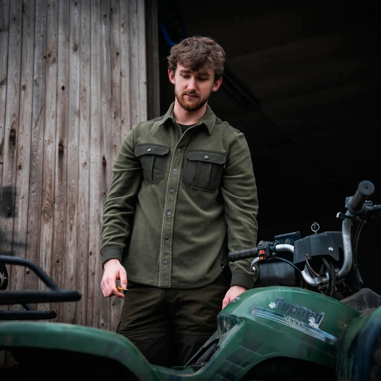 Seeland - Gust Fleece Skjorte // Grape Leaf fra Seeland - billede nr. 3 hos GrejFreak.dk