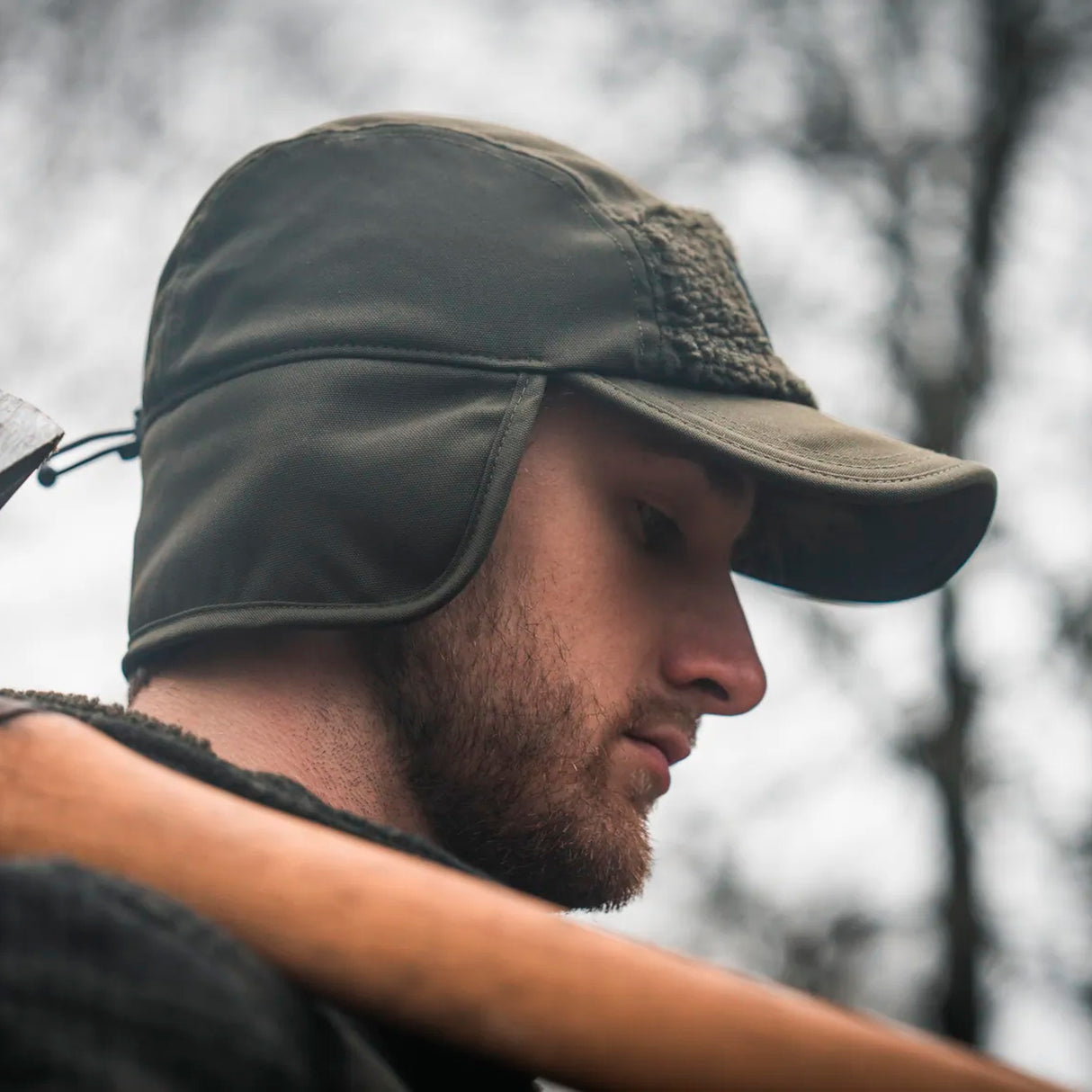 Seeland - Teddy Fold Down Cap // Pine Green fra Seeland - billede nr. 4 hos GrejFreak.dk