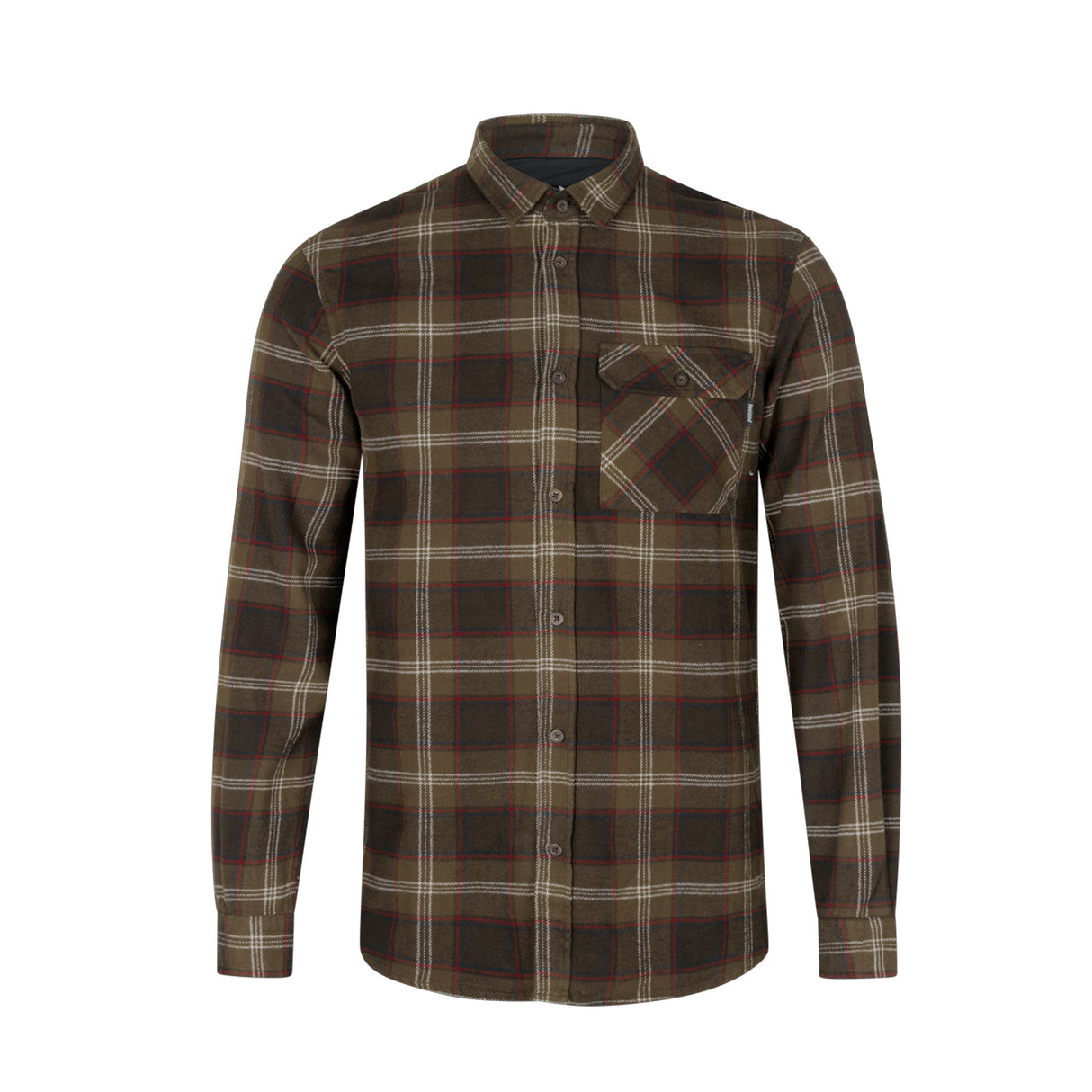 Seeland - Glen Flannel Skjorte // Pine Green Check fra Seeland - billede nr. 1 hos GrejFreak.dk