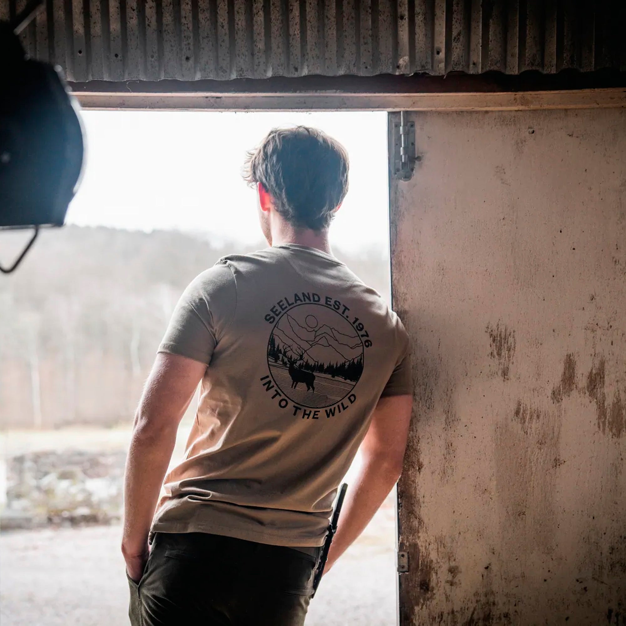 Seeland - Hunting Landscape T-shirt // Covert Green fra Seeland - billede nr. 3 hos GrejFreak.dk