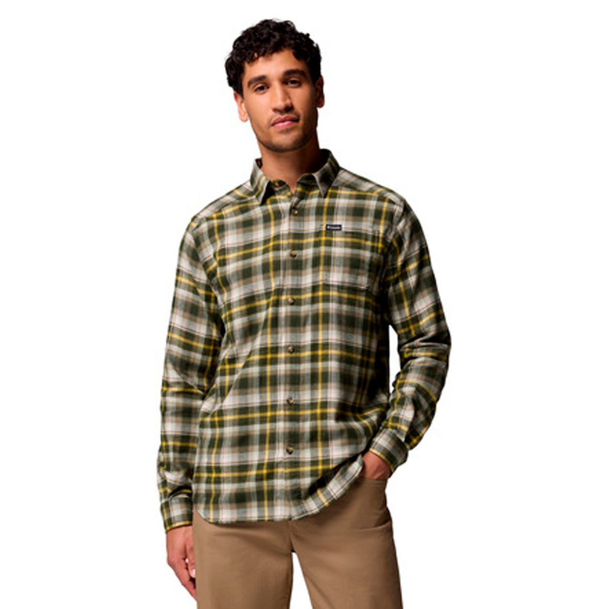 Columbia - Cornell Woods Flannel Langærmet Herre Skjorte // Greenscape fra Columbia - billede nr. 1 hos GrejFreak.dk