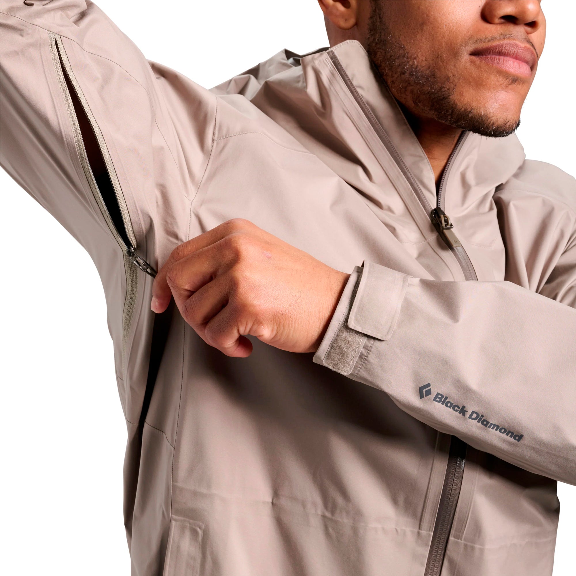 Black Diamond - FINELINE STRETCH Regnjakke // Moonstone fra Black Diamond - billede nr. 5 hos GrejFreak.dk