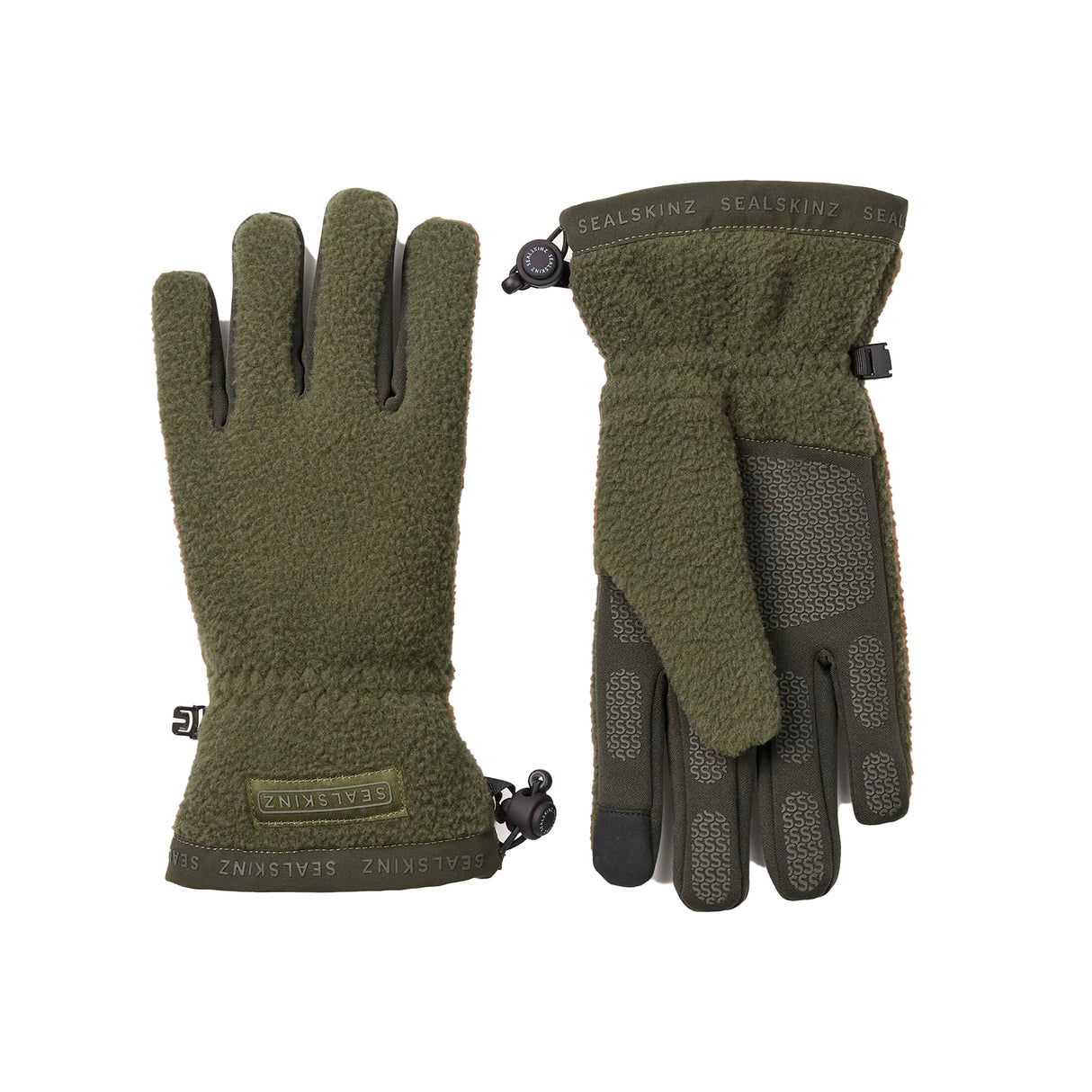 Sealskinz - Hoveton Vandtætte fleecehandsker // Olive fra Sealskinz - billede nr. 1 hos GrejFreak.dk