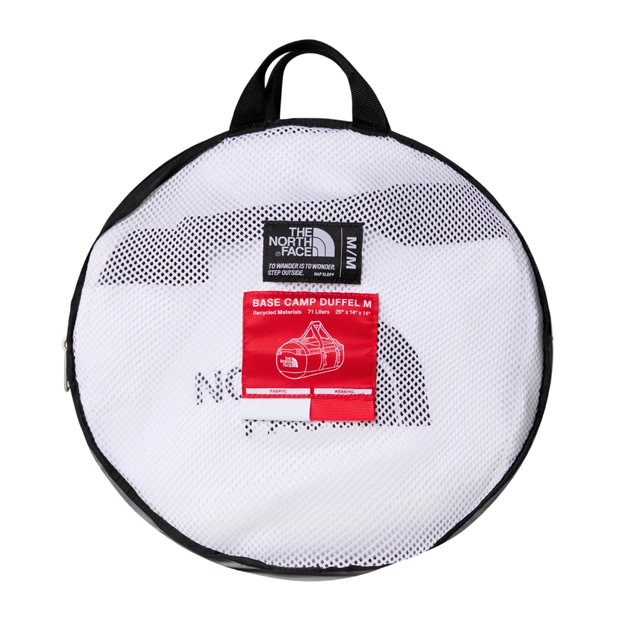 The North Face - Base Camp Duffel Bag Medium 71L // Hvid/ Rød fra The North Face - billede nr. 4 hos GrejFreak.dk