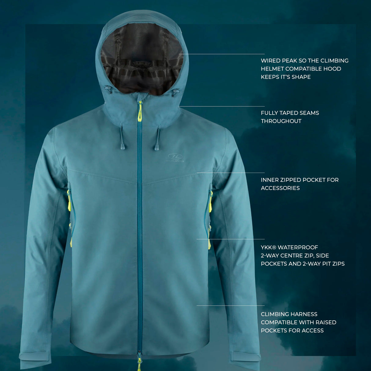 Highlander - Munro V2 Mountain Jakke // Sort fra Highlander - billede nr. 15 hos GrejFreak.dk