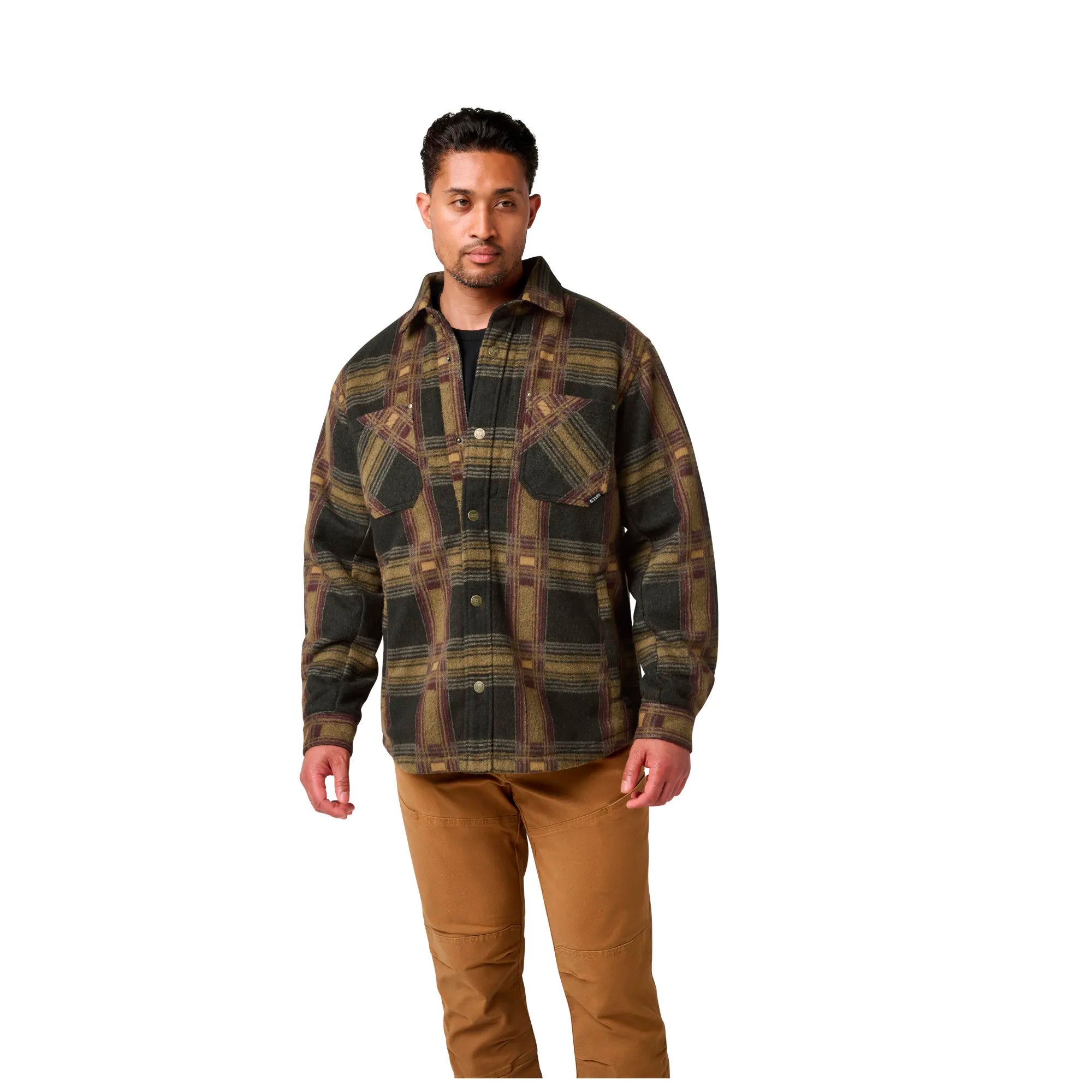 5.11 - Frontier Shirt Jakke // Black Plaid fra 5.11 - billede nr. 5 hos GrejFreak.dk