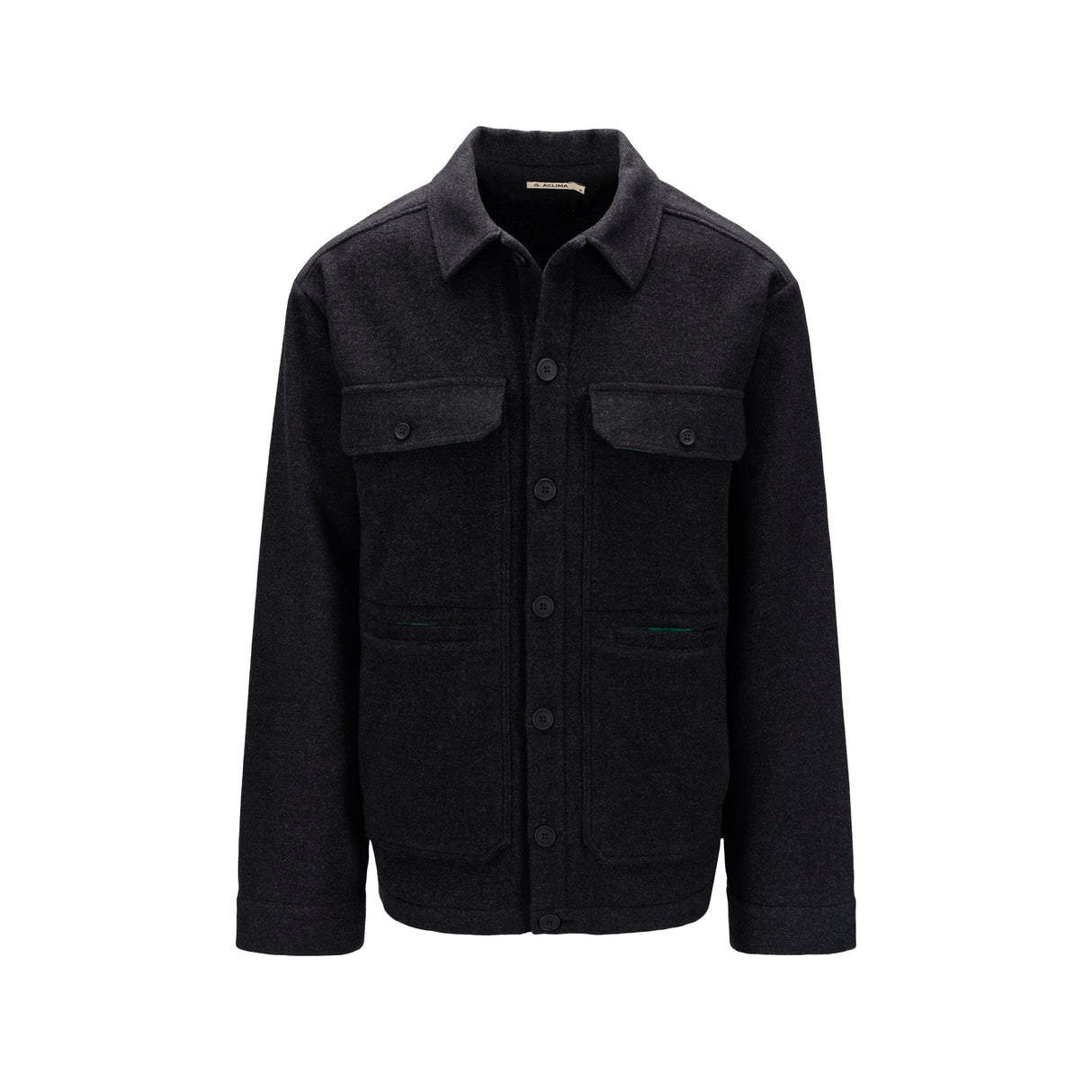 Aclima - Reborn Lumber Jakke Herre // Dark Grey Melange fra Aclima - billede nr. 1 hos GrejFreak.dk