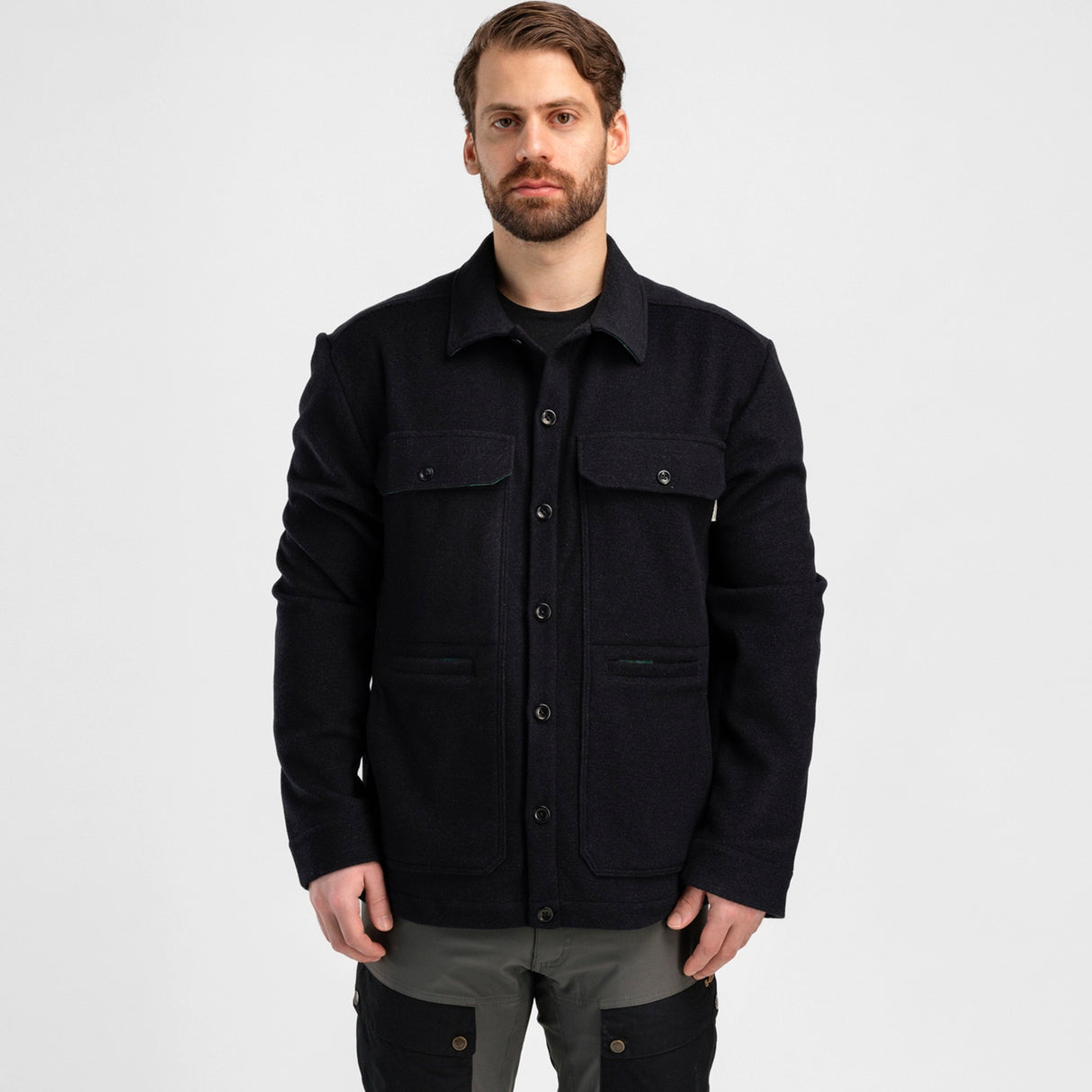 Aclima - Reborn Lumber Jakke Herre // Dark Grey Melange fra Aclima - billede nr. 6 hos GrejFreak.dk