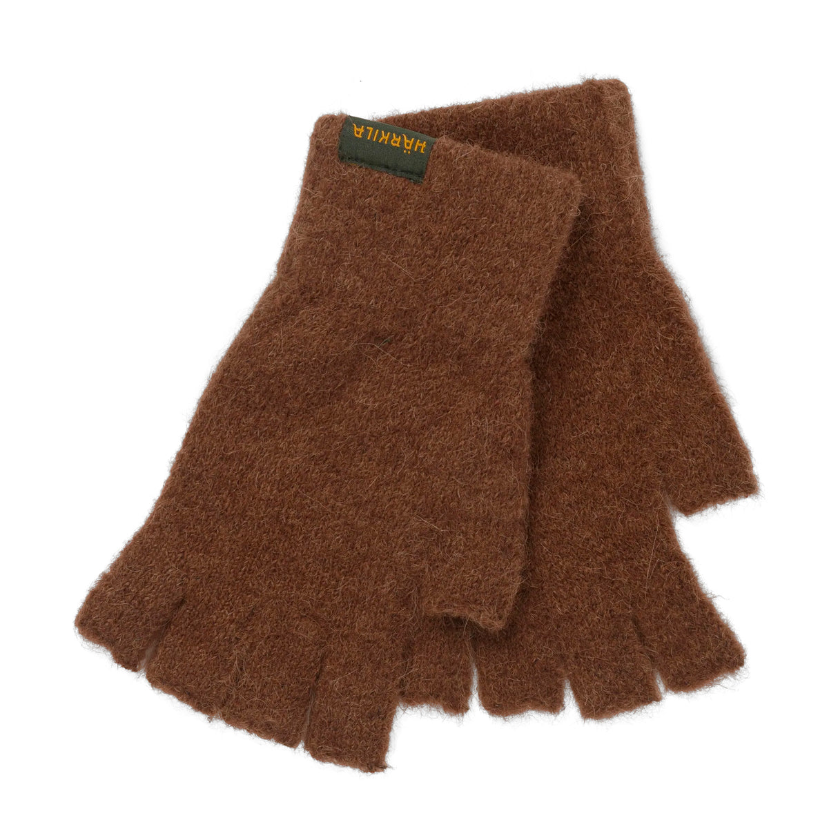 Härkila - Alpacka Half Finger Handsker // Pinecone Brown fra Härkila - billede nr. 1 hos GrejFreak.dk