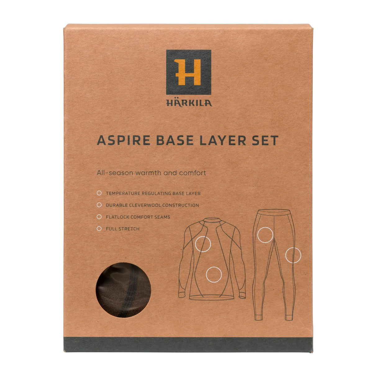 Härkila - Apire Base Layer-sæt // Shadow Brown fra Härkila - billede nr. 5 hos GrejFreak.dk