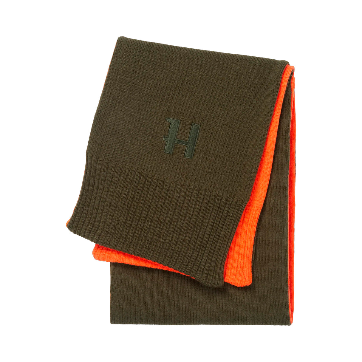 Härkila - Reversible Halstørklæde // Willow Green/Orange fra Härkila - billede nr. 2 hos GrejFreak.dk