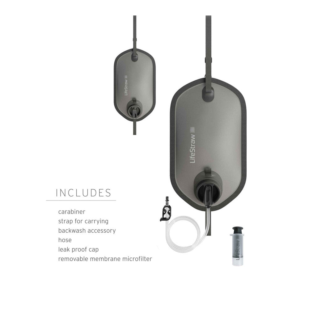LifeStraw - Peak Large Gravity Vandfilter System 8L // Dark Grey fra LifeStraw - billede nr. 3 hos GrejFreak.dk