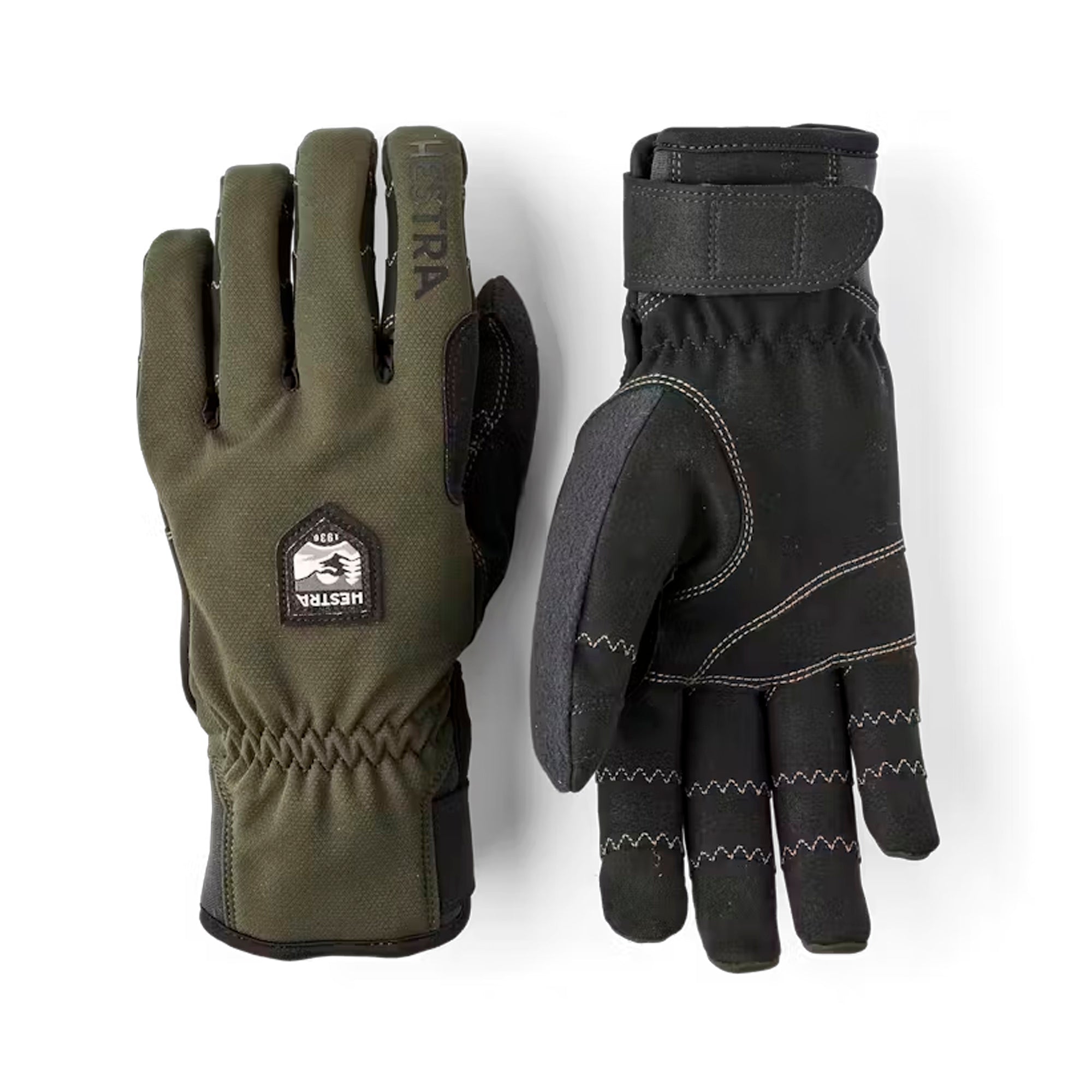 Hestra - Ergo Grip Wool Touring - 5 finger // Dark Forest/Sort fra Hestra - billede nr. 1 hos GrejFreak.dk