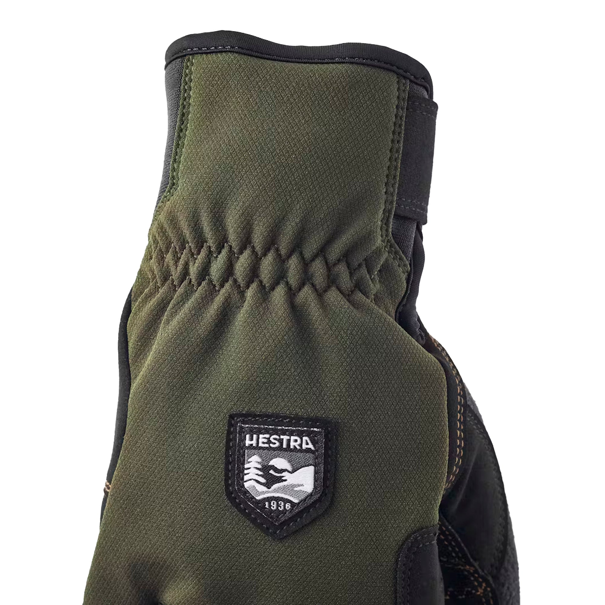 Hestra - Ergo Grip Wool Touring - 5 finger // Dark Forest/Sort fra Hestra - billede nr. 2 hos GrejFreak.dk