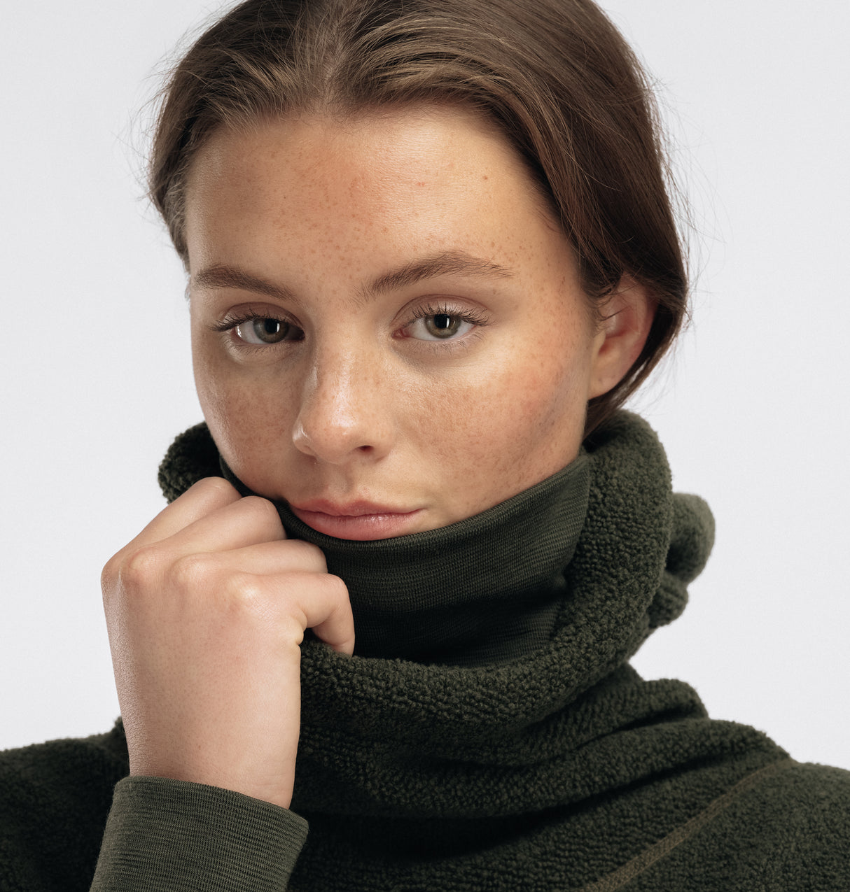 Aclima - ReBorn Terry 400g Unisex Pullover // Olive Melange fra Aclima - billede nr. 10 hos GrejFreak.dk