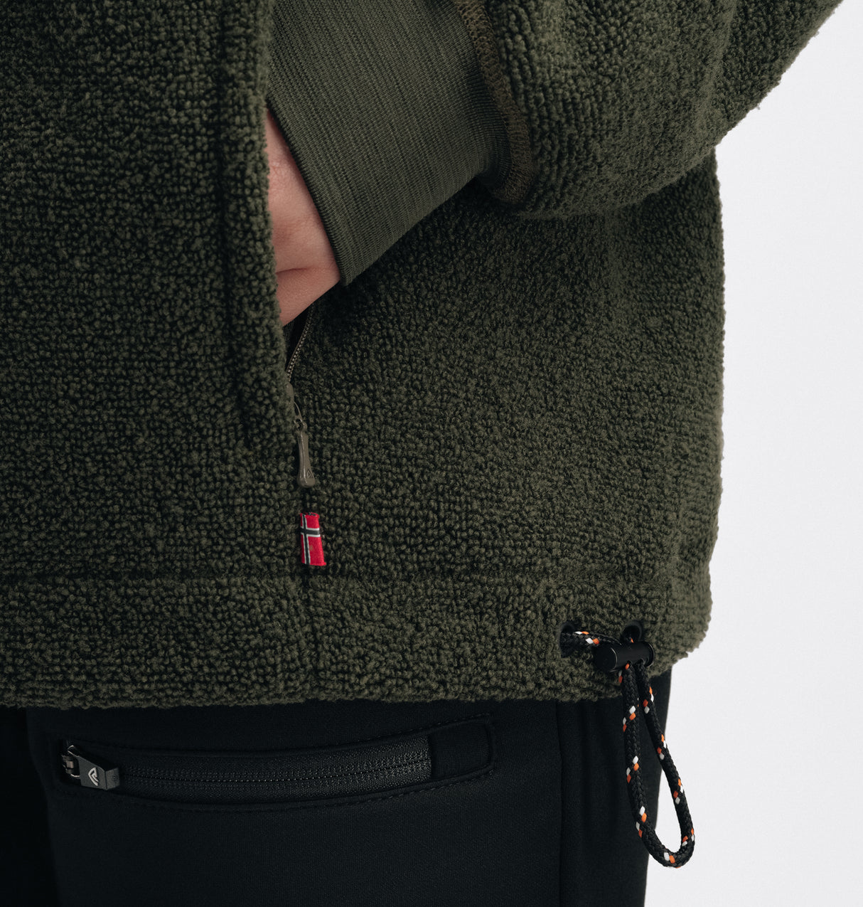 Aclima - ReBorn Terry 400g Unisex Pullover // Olive Melange fra Aclima - billede nr. 11 hos GrejFreak.dk