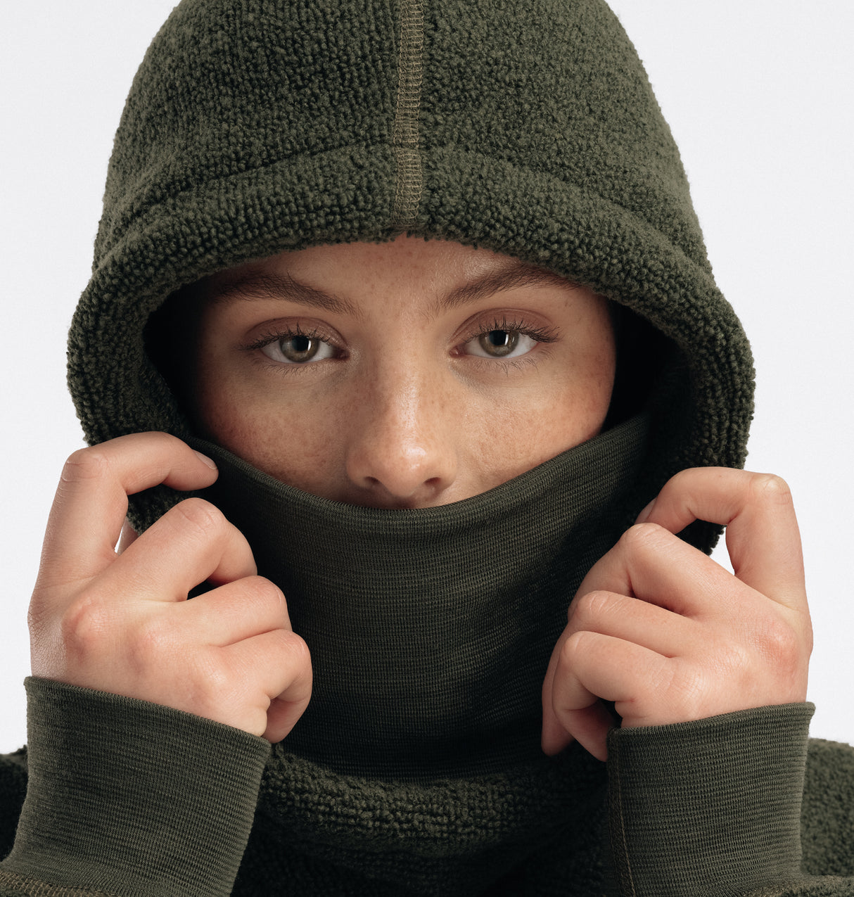 Aclima - ReBorn Terry 400g Unisex Pullover // Olive Melange fra Aclima - billede nr. 13 hos GrejFreak.dk