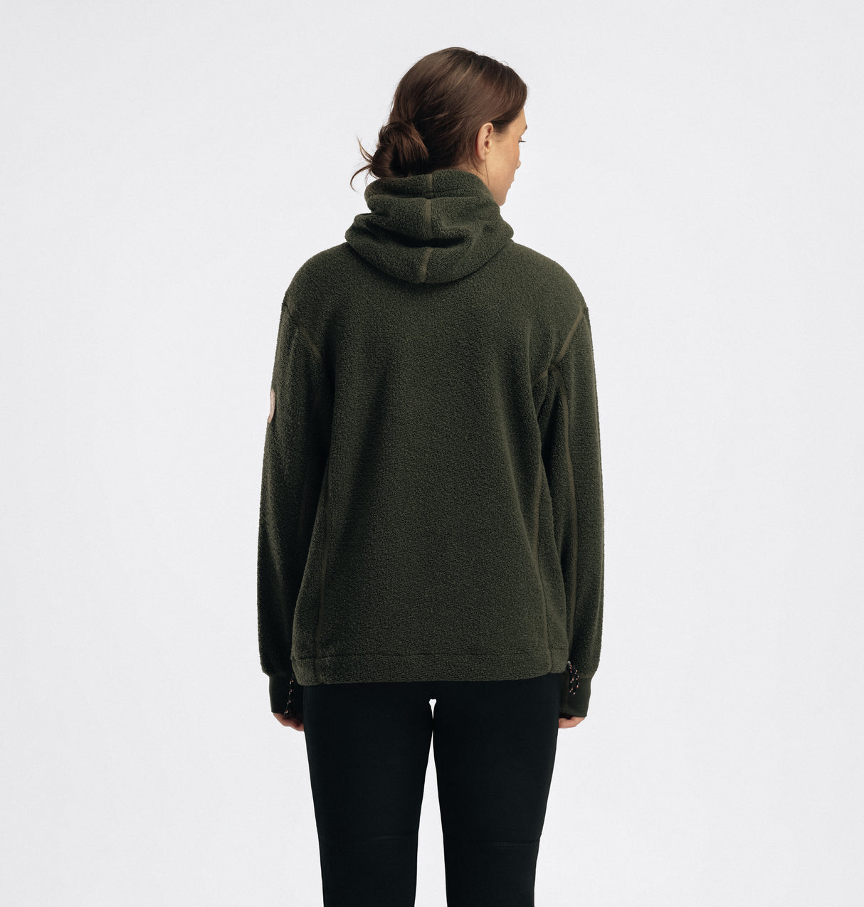Aclima - ReBorn Terry 400g Unisex Pullover // Olive Melange fra Aclima - billede nr. 9 hos GrejFreak.dk