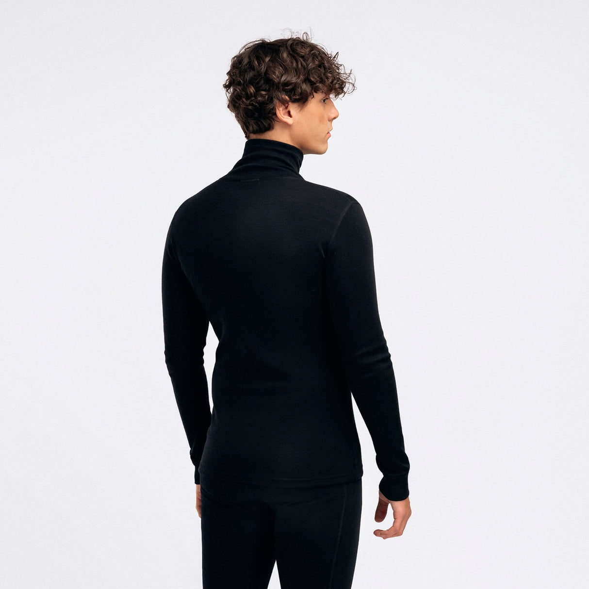 Aclima - WarmWool Herre Roll Neck // Sort fra Aclima - billede nr. 2 hos GrejFreak.dk