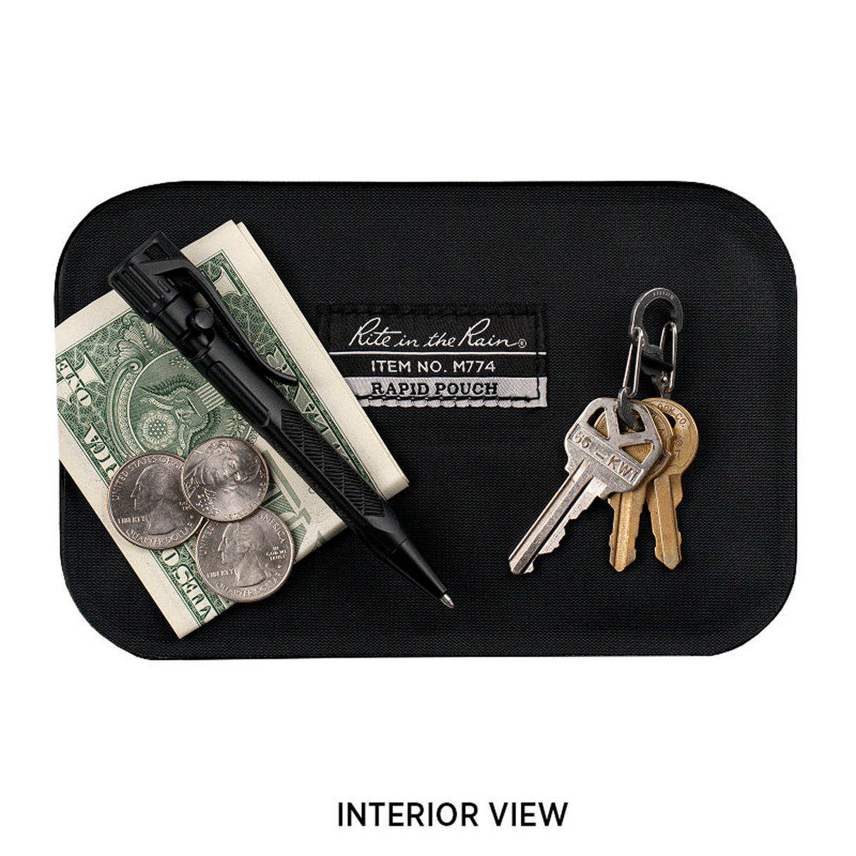 Rite In The Rain - Monsoon Rapid // Small Utility Pouch 4.5X7 Black W/Velcro fra Rite In The Rain - billede nr. 3 hos GrejFreak.dk