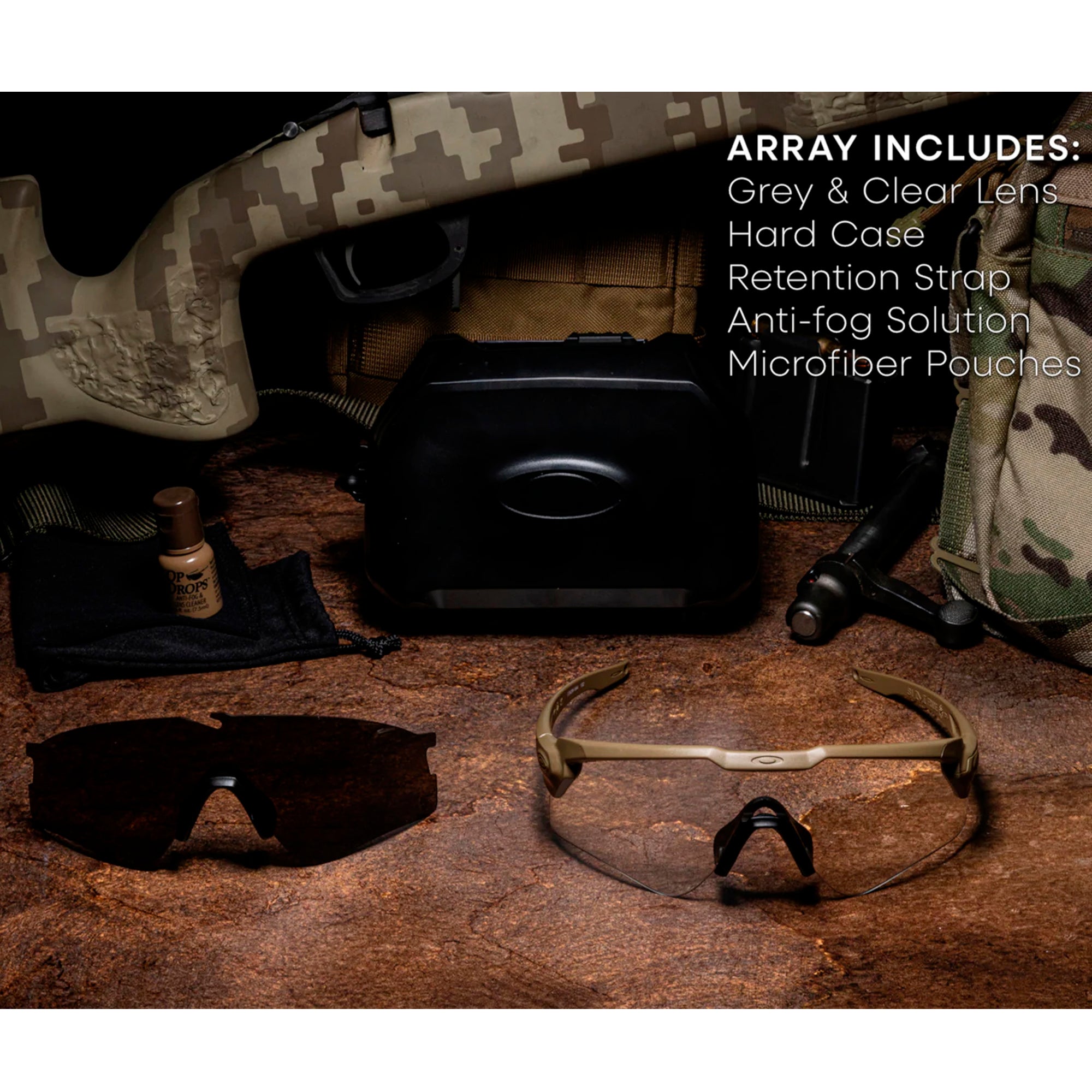 Oakley - SI Ballistic M-Frame Alpha // Array Terain Tan/Grey+Clear fra OAKLEY - billede nr. 6 hos GrejFreak.dk