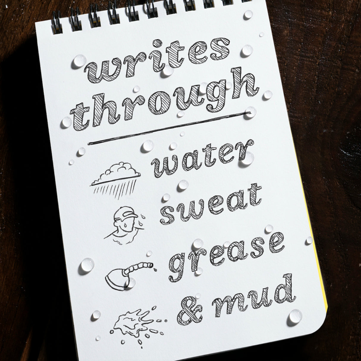 Rite In The Rain - Mini Bolt-Action Pen // Safety Blaze Orange fra Rite in the Rain - billede nr. 2 hos GrejFreak.dk