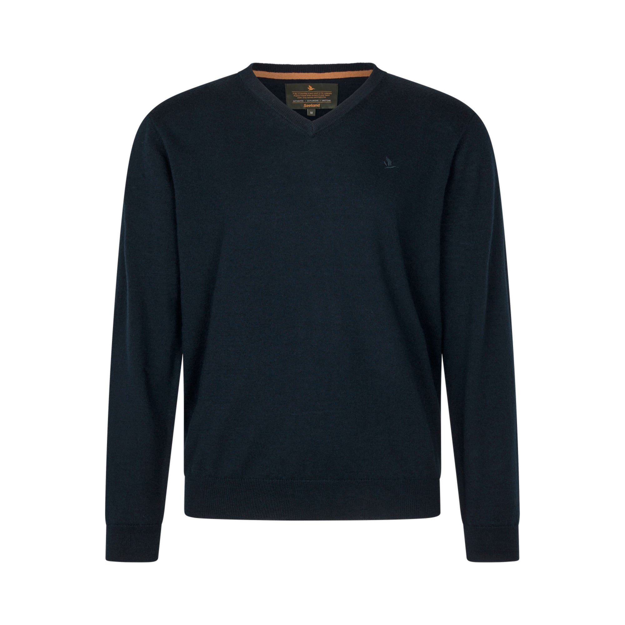 Seeland - Pine V-Neck Pullover // Dark Sapphine fra Seeland - billede nr. 1 hos GrejFreak.dk
