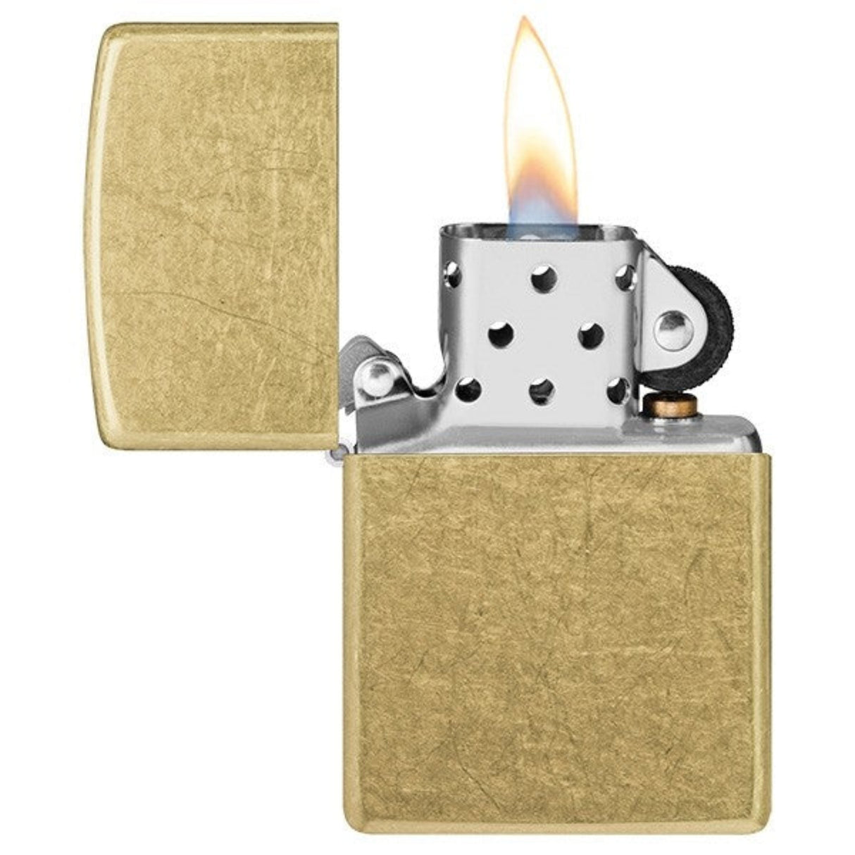 Zippo - Street Brass Lighter fra Zippo - billede nr. 2 hos GrejFreak.dk