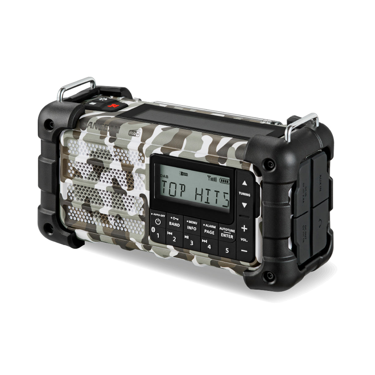 Sangean - MMR-99 DAB+/FM/Bluetooth/AUX - Multi-Powered Digital Nødradio // Arctic Camo fra Sangean - billede nr. 4 hos GrejFreak.dk