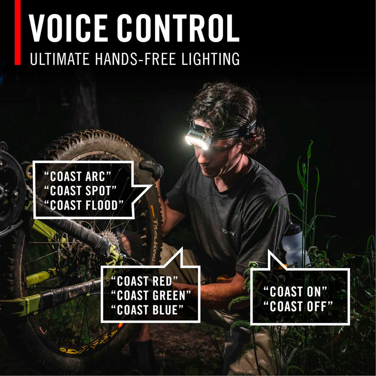 Coast - RL35R Genopladelig Pandelampe Med Stemmestyring 1100 Lumen fra Coast - billede nr. 11 hos GrejFreak.dk