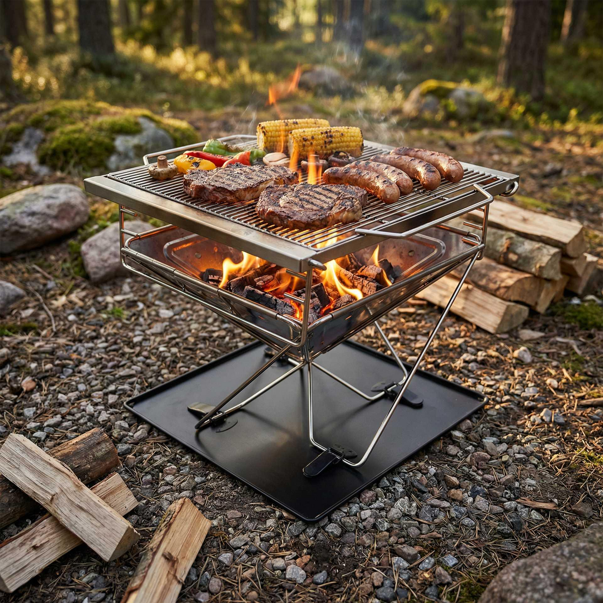Sunny Hiker - Foldbar Grill fra Sunny Hiker - billede nr. 2 hos GrejFreak.dk