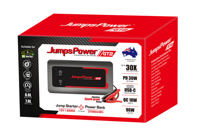 JumpsPower - GT2 Booster/Powerbank 12V 2000A fra JumpsPower - billede nr. 4 hos GrejFreak.dk