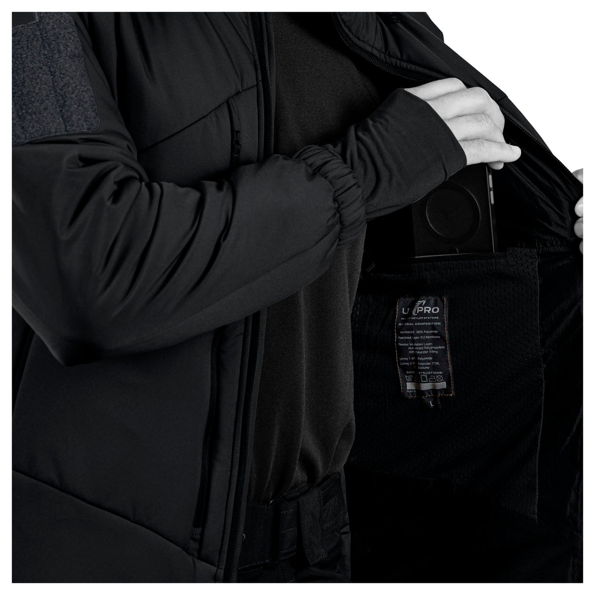 UF PRO - Delta ML Gen.3 Tactical Winter Jakke // Sort fra UF PRO - billede nr. 5 hos GrejFreak.dk