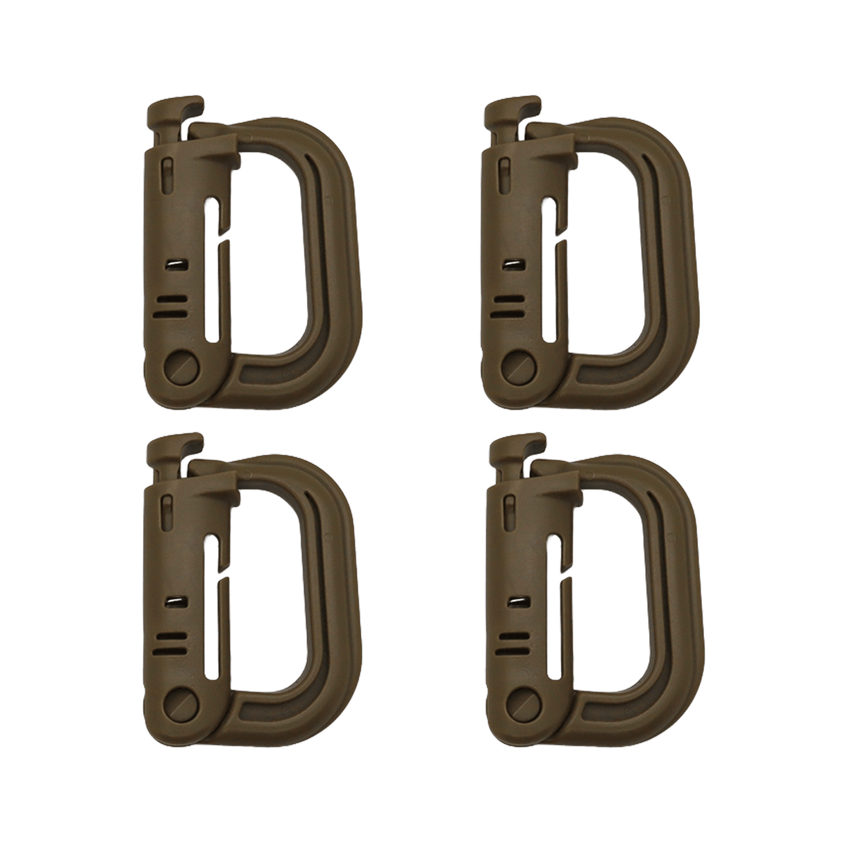 K-Force - Grimloc Karabiner 4-pak // Coyote fra K-Force Tactical - billede nr. 1 hos GrejFreak.dk