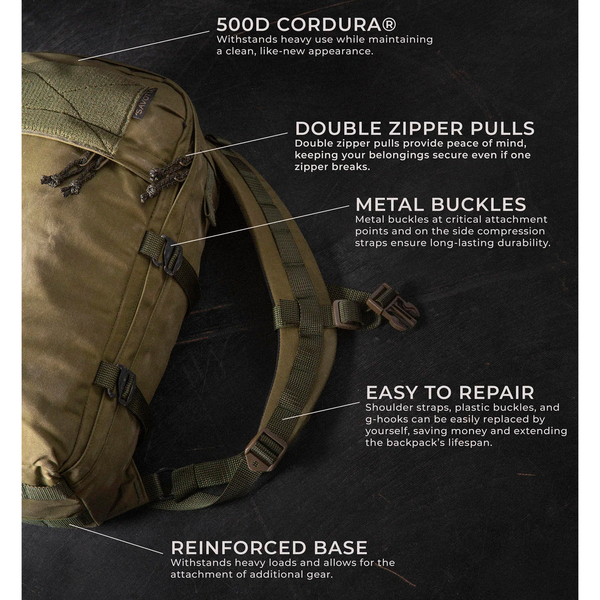 Savotta - Niukka Rygsæk 20L // M05 Woodland fra Savotta - billede nr. 7 hos GrejFreak.dk