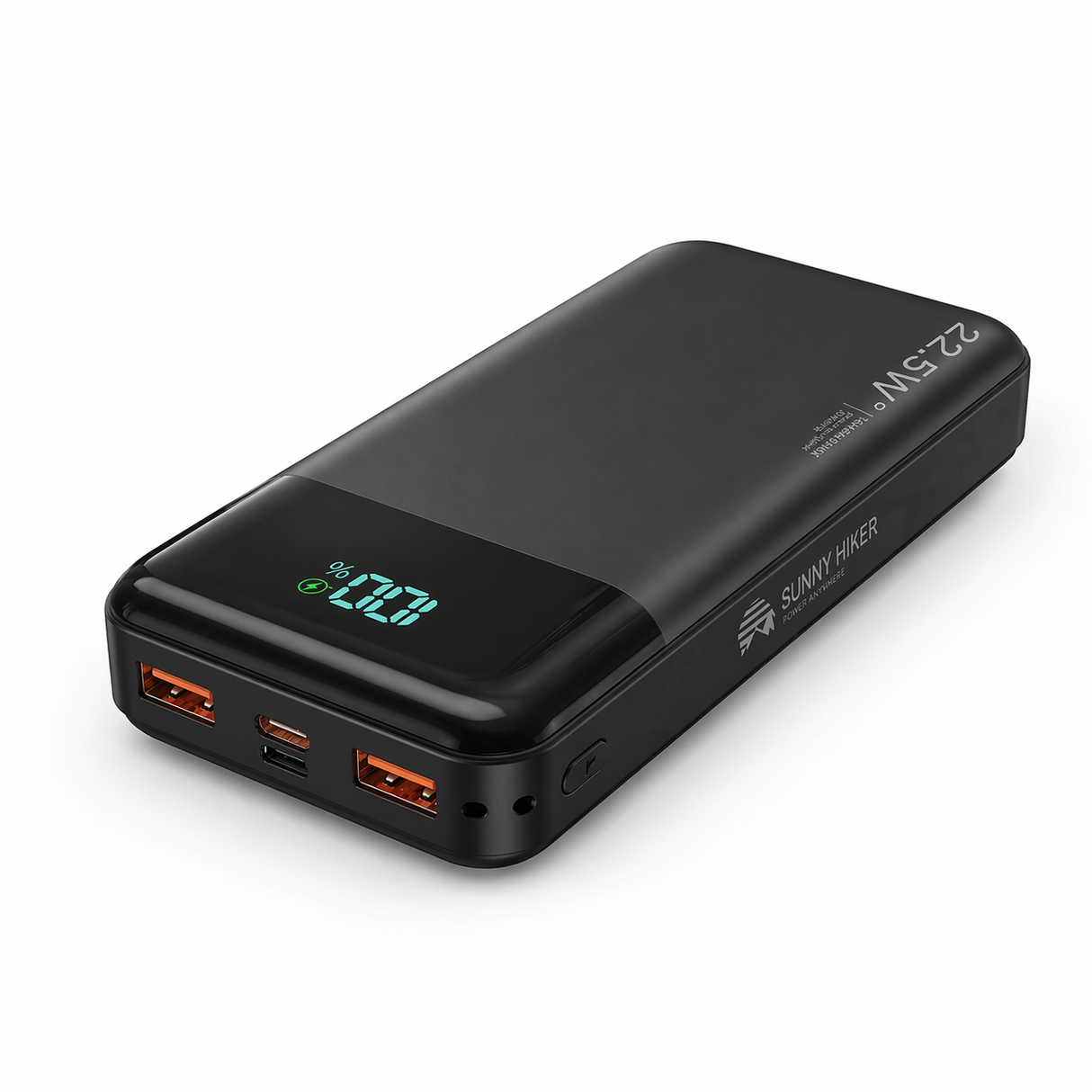 Sunny Hiker - USB-C 20.000 mAh Powerbank Fast Charge fra Sunny Hiker - billede nr. 1 hos GrejFreak.dk