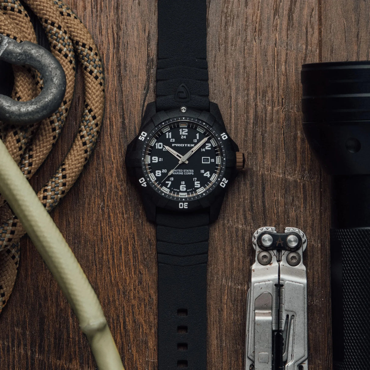 ProTek - PT1016 USMC 42 mm Outdoor Ur // Sort & Sand fra ProTek - billede nr. 10 hos GrejFreak.dk