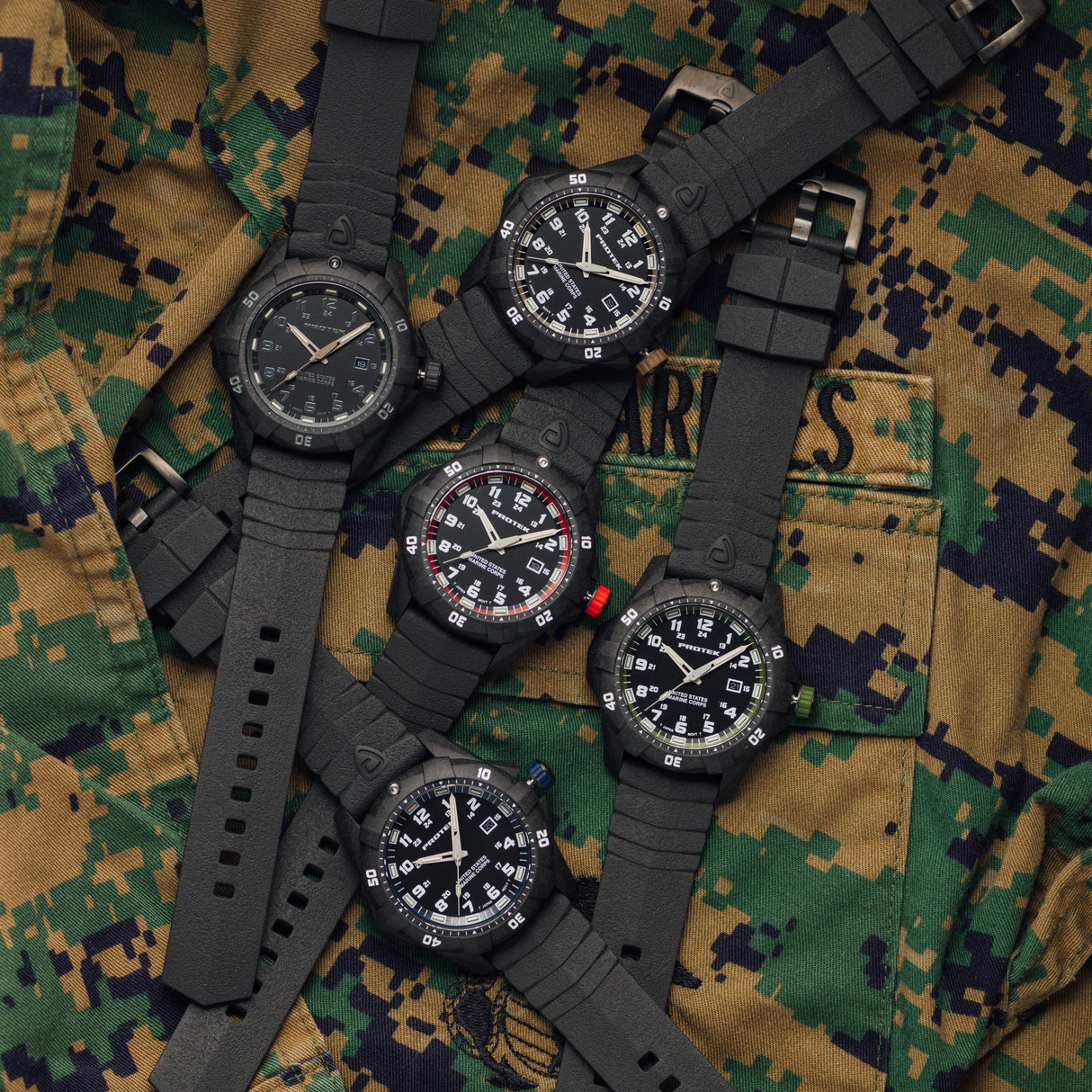 ProTek - PT1016 USMC 42 mm Outdoor Ur // Sort & Sand fra ProTek - billede nr. 11 hos GrejFreak.dk