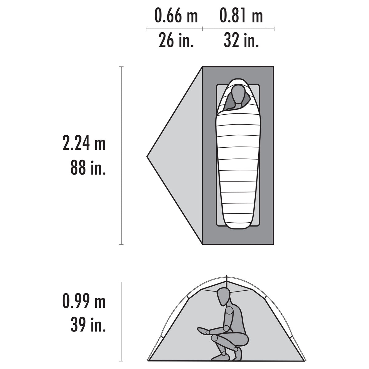 MSR - Hubba Hubba LT 1-Personers Telt // Grøn fra MSR - billede nr. 12 hos GrejFreak.dk